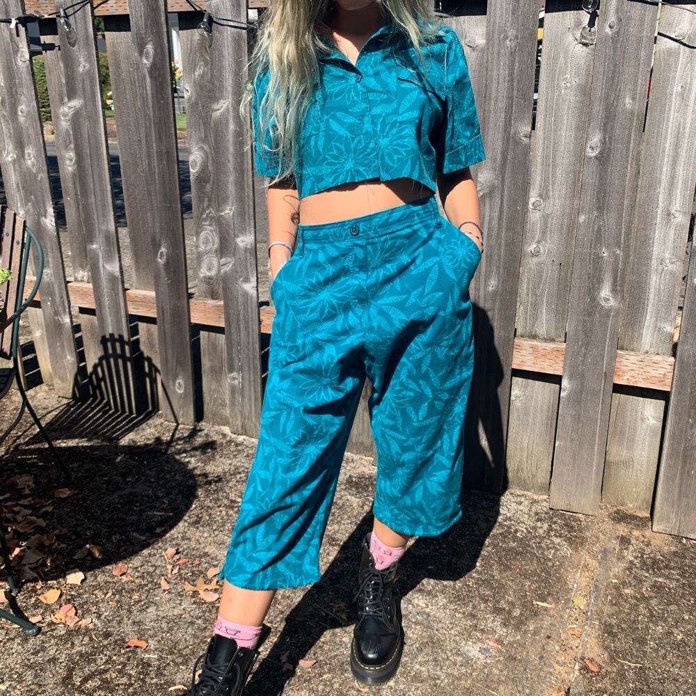 Reworked Vintage floral 2 piece set